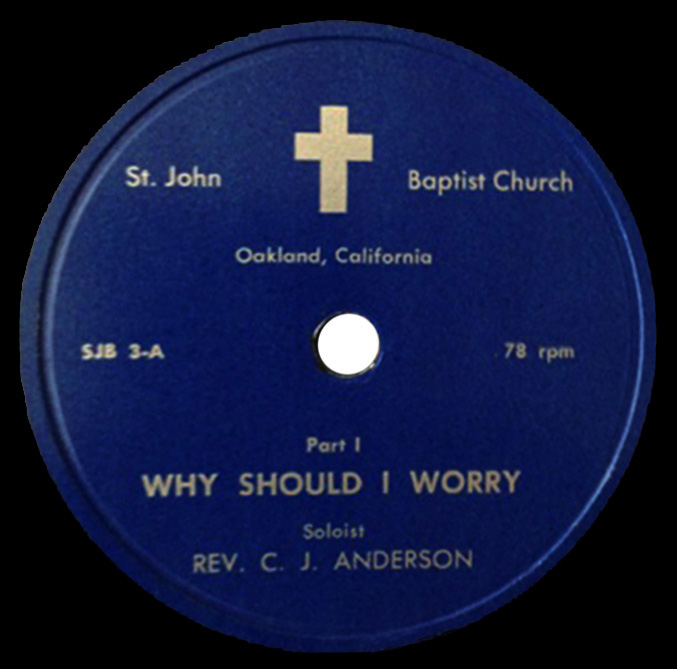 St. John Baptist 78rpm Record Oakland
